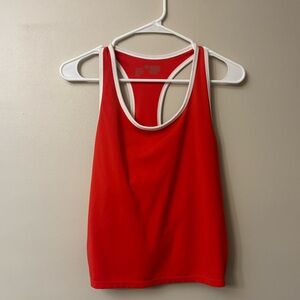 GAP Red Sports Bra with White Trim